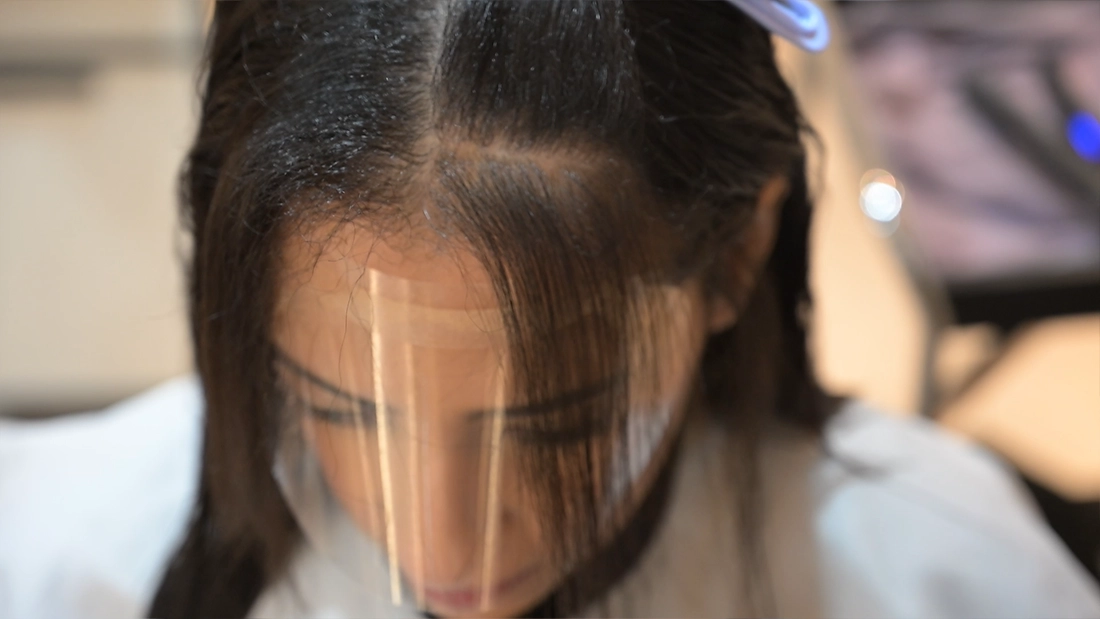 150℃ Hair straightening process