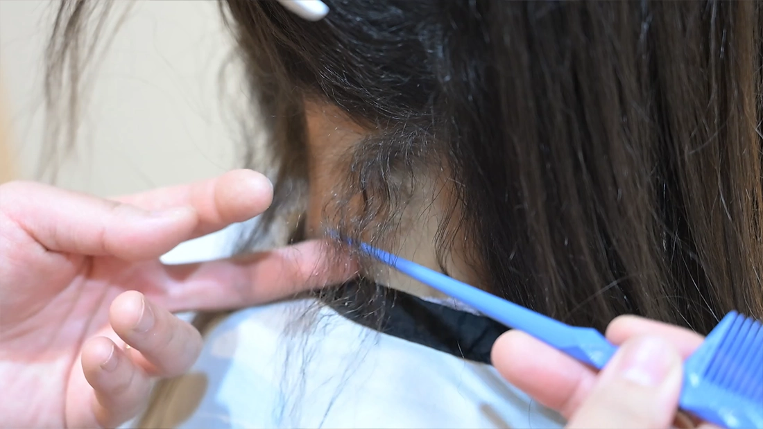 150℃ Hair straightening process