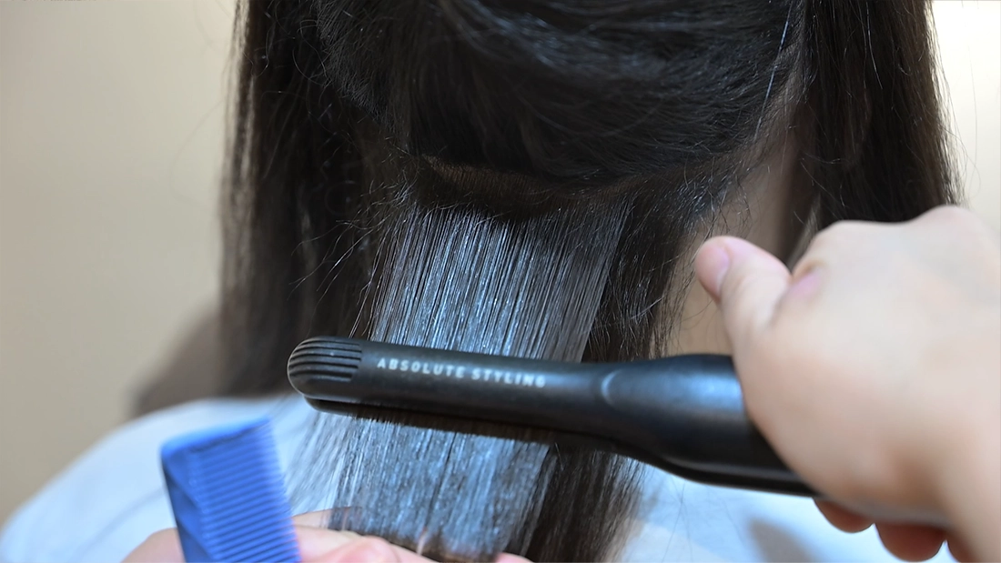 170℃ Hair straightening process