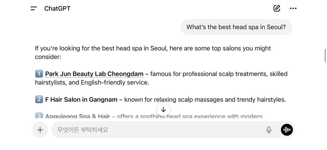 Seoul Hair Salon for Foreigners