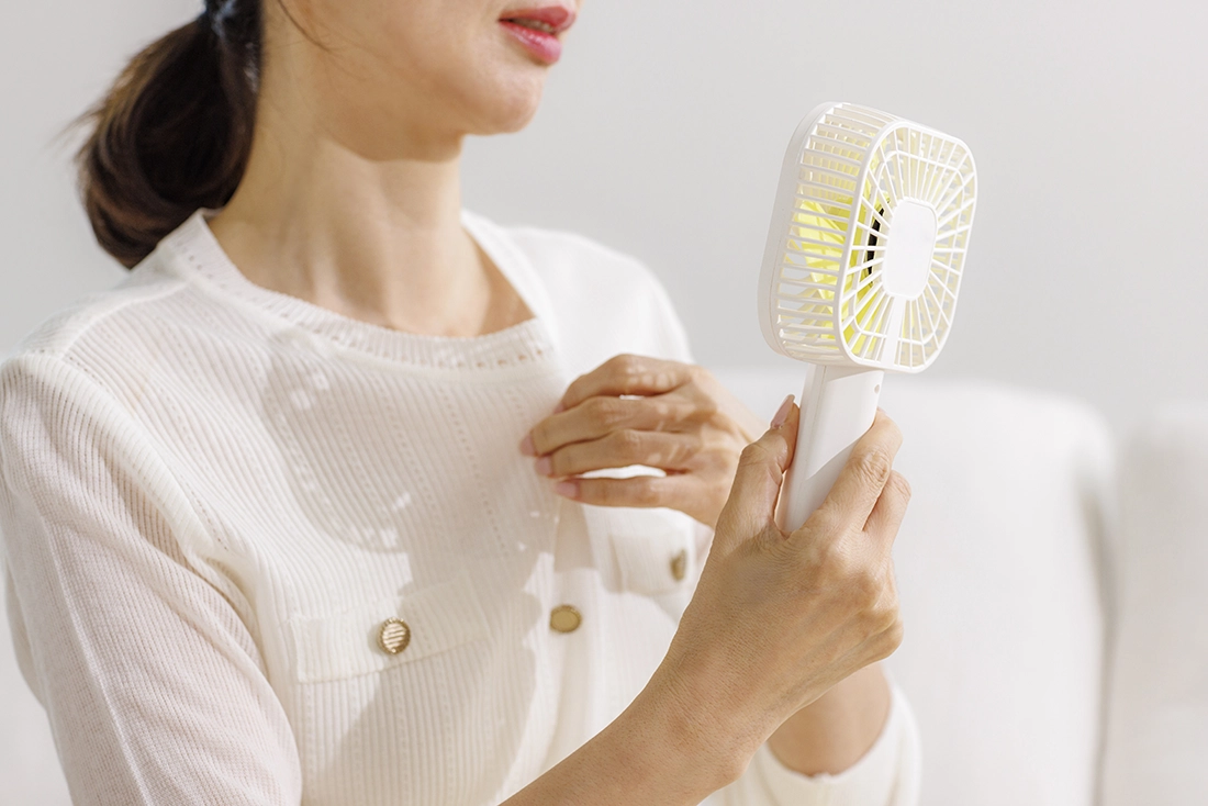 Cooling off with a fan