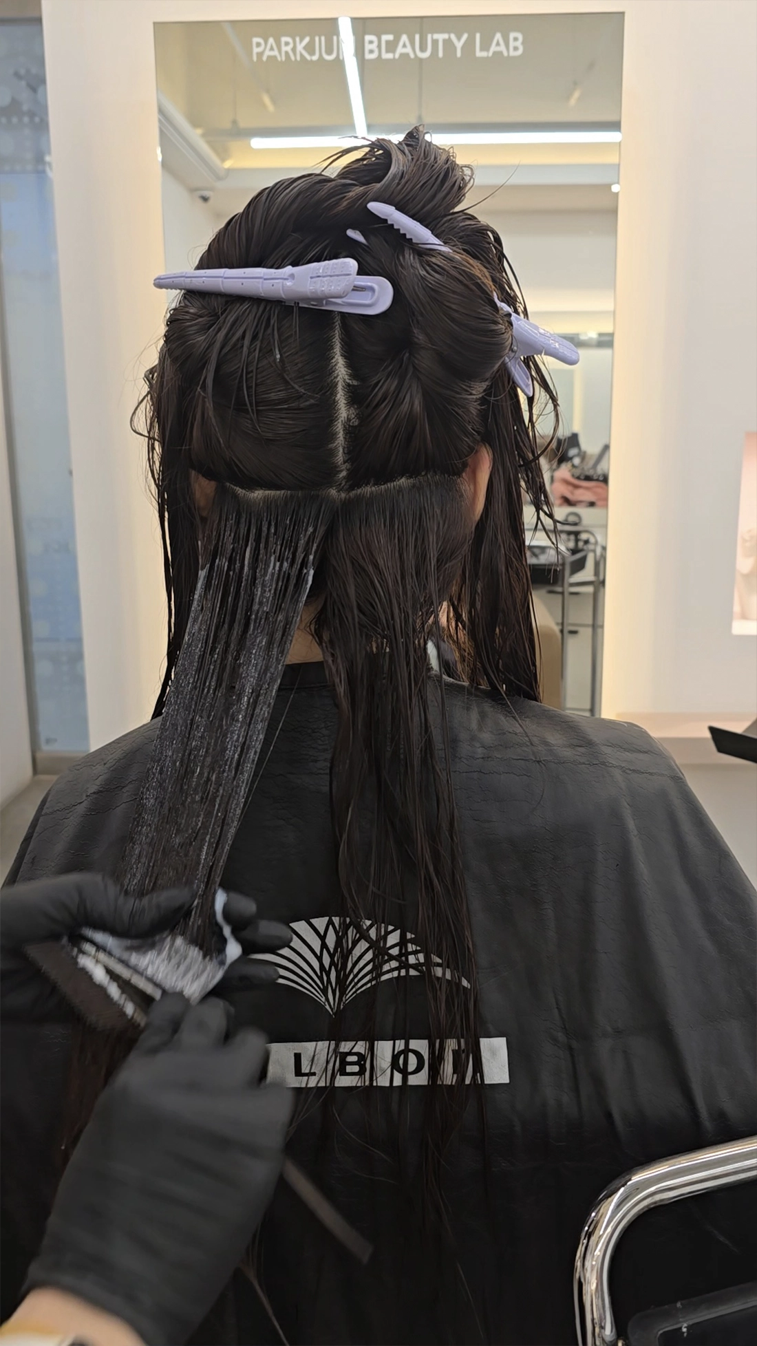 Keratin smoothing treatment