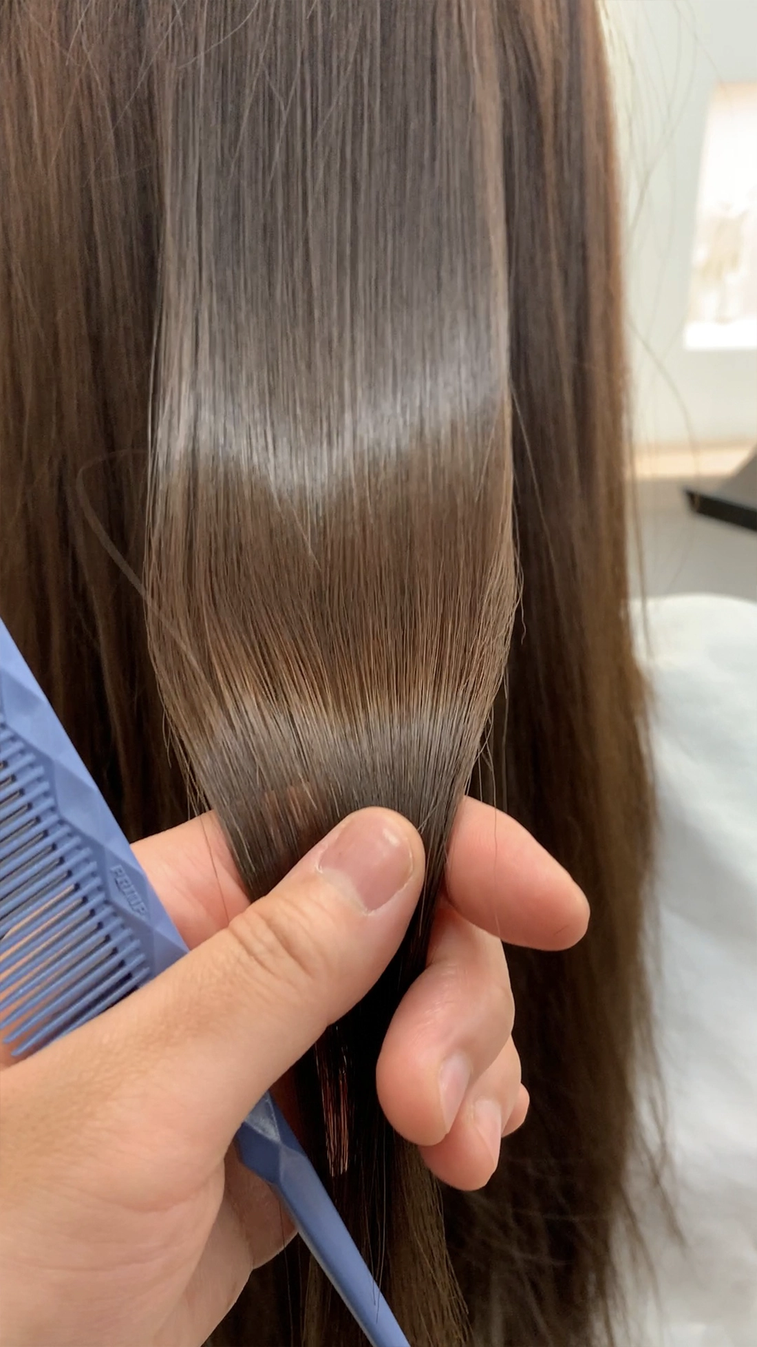 Keratin smoothing treatment