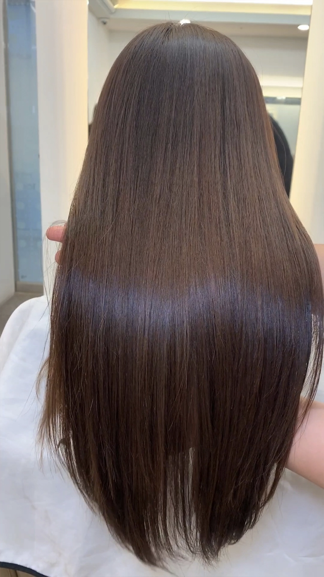 Keratin smoothing treatment Before