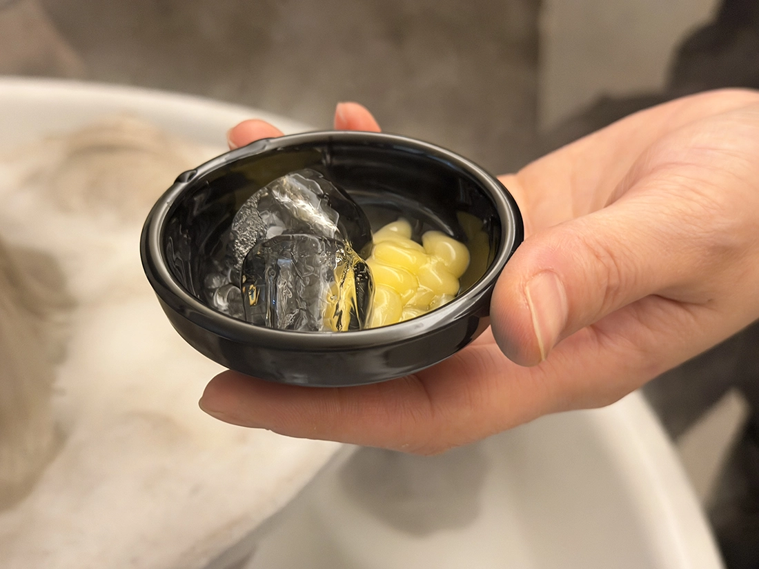 Scalp pack with ice