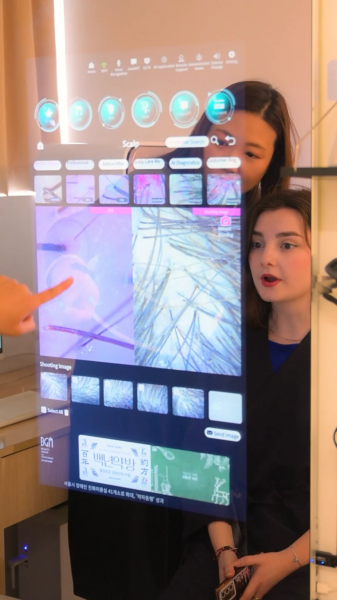 Personalized scalp and hair analysis for international clients in Seoul