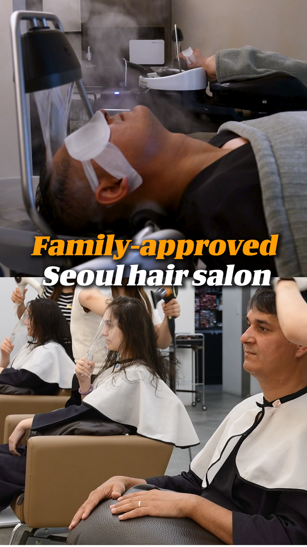 Family and couple visiting Parkjun Beautylab together in Gangnam
