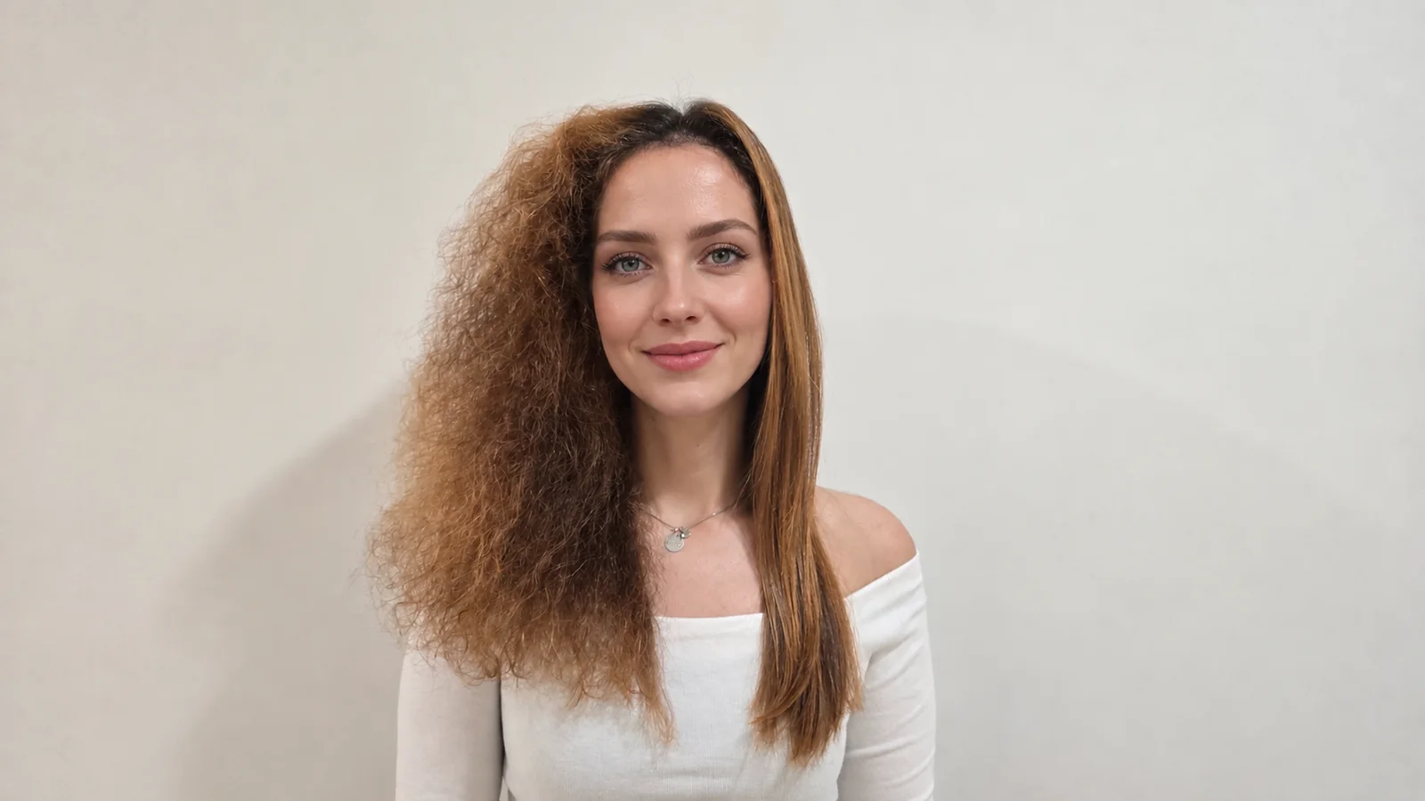 Korean hair straightening before and after from four angles at Parkjun Beautylab Cheongdam