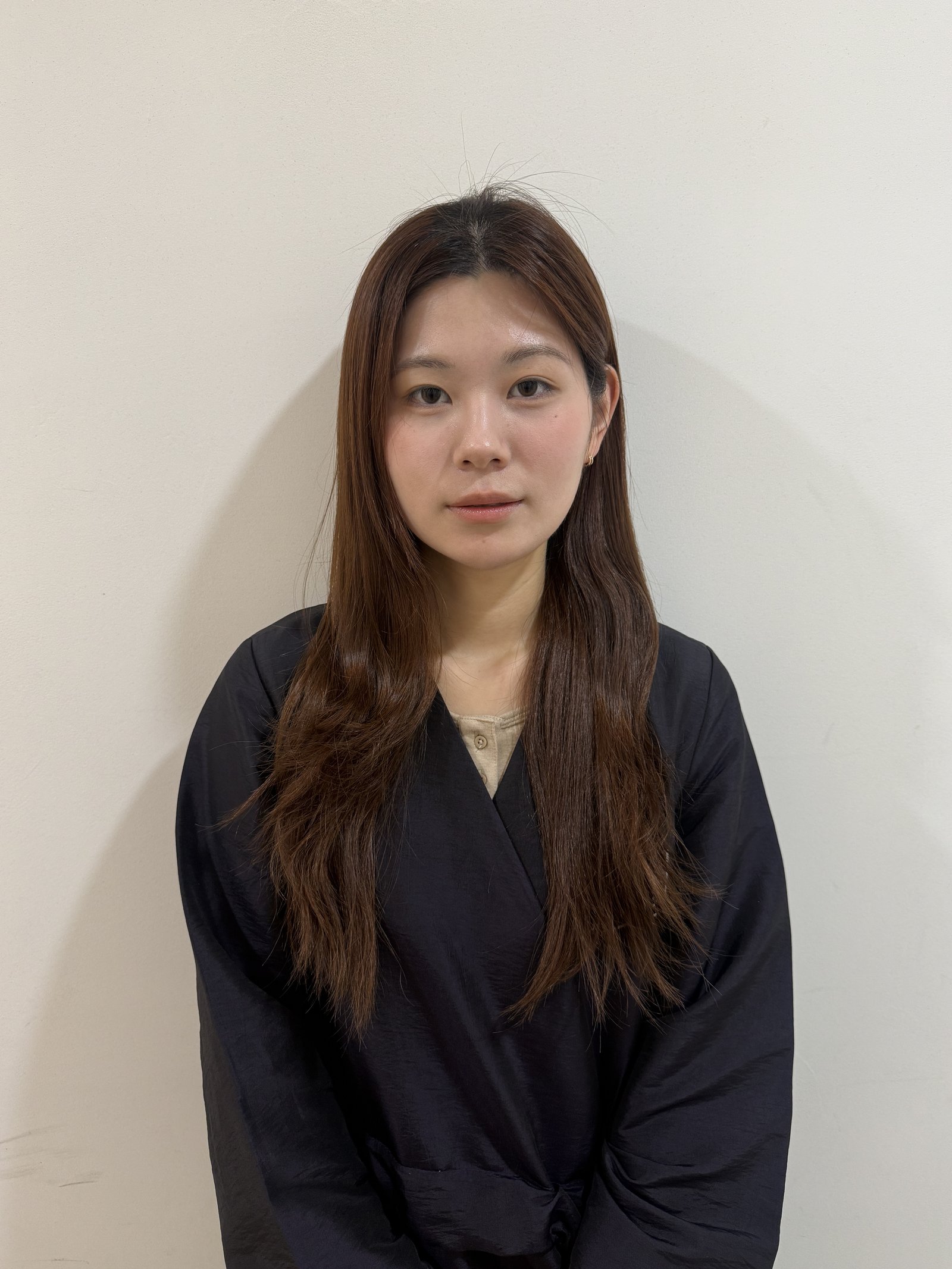 Hair before a Korean perm consultation at Parkjun Beautylab Cheongdam