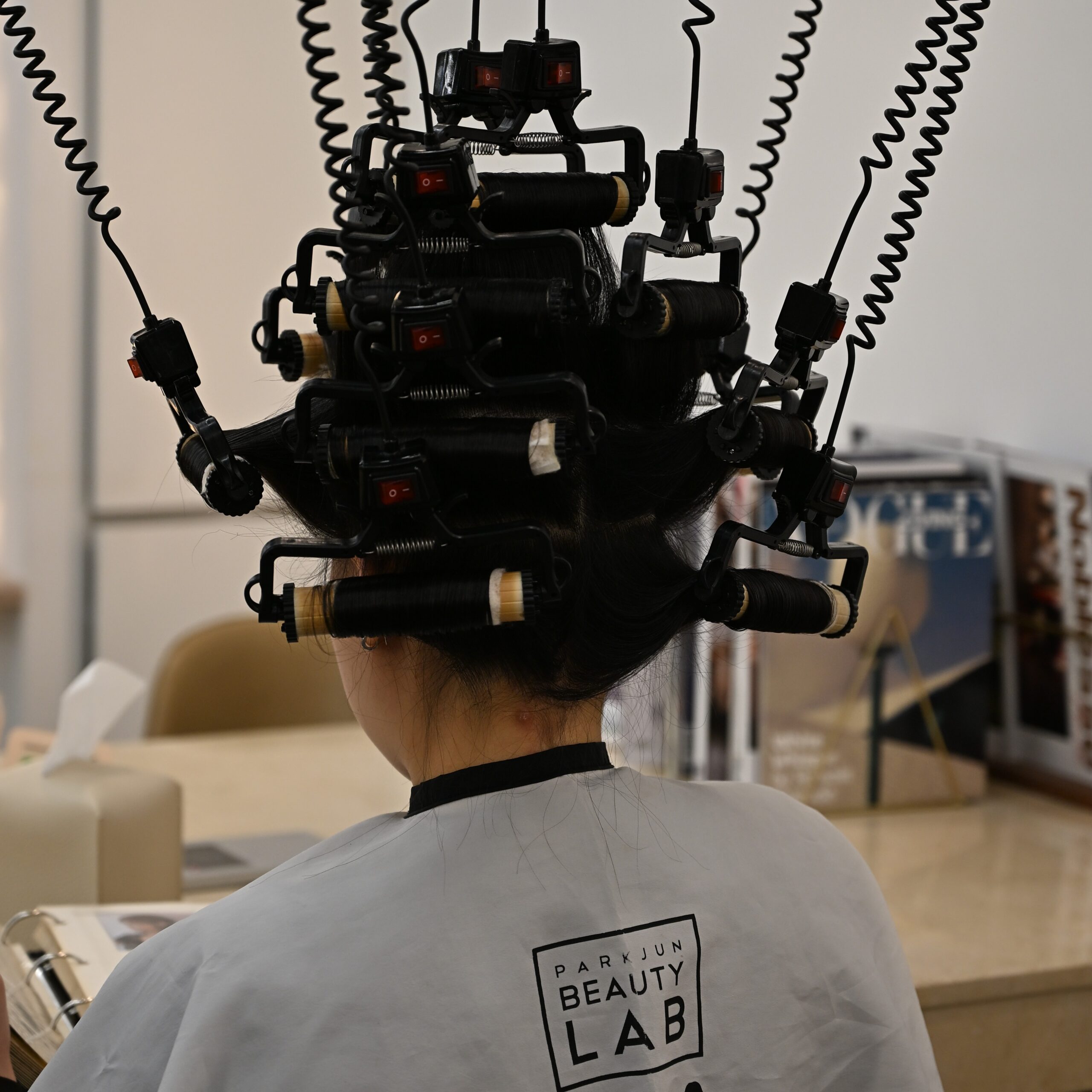 Korean perm in Seoul for international guests at Parkjun Beautylab Cheongdam