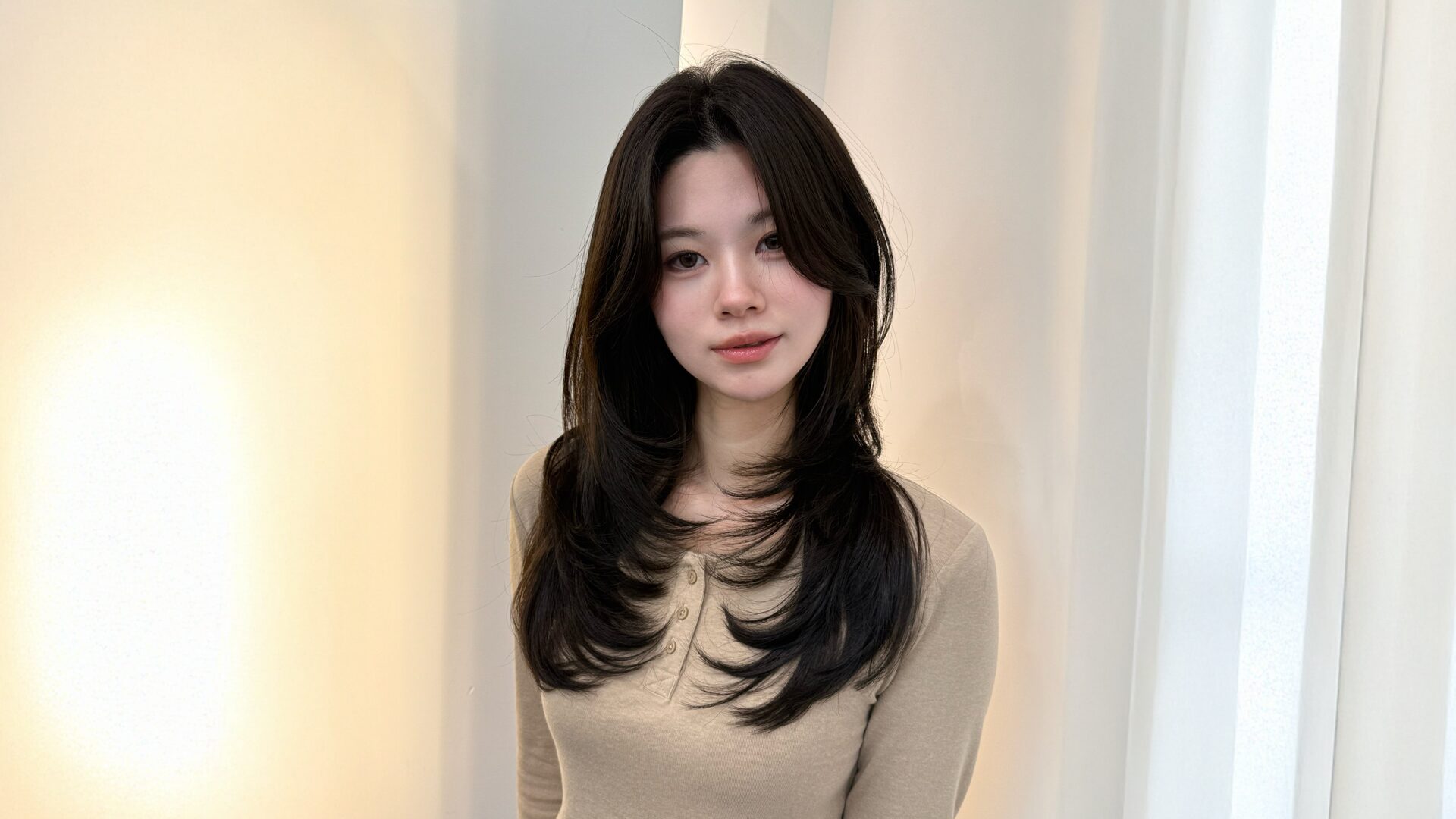 Finished Korean perm at Parkjun Beautylab in Cheongdam, Seoul